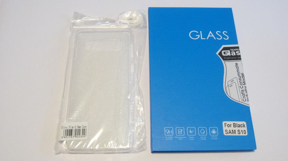 Samsung Galaxy S10 Set: Transparente Hülle & Tempered Glass FullG in Köln