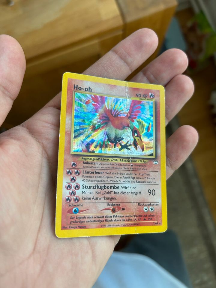 Pokemon Karte Ho-Oh Holo Neo Revolution in Rotenburg (Wümme)