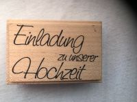 Stempel Hochzeit Einladung Holz Bayern - Frasdorf Vorschau