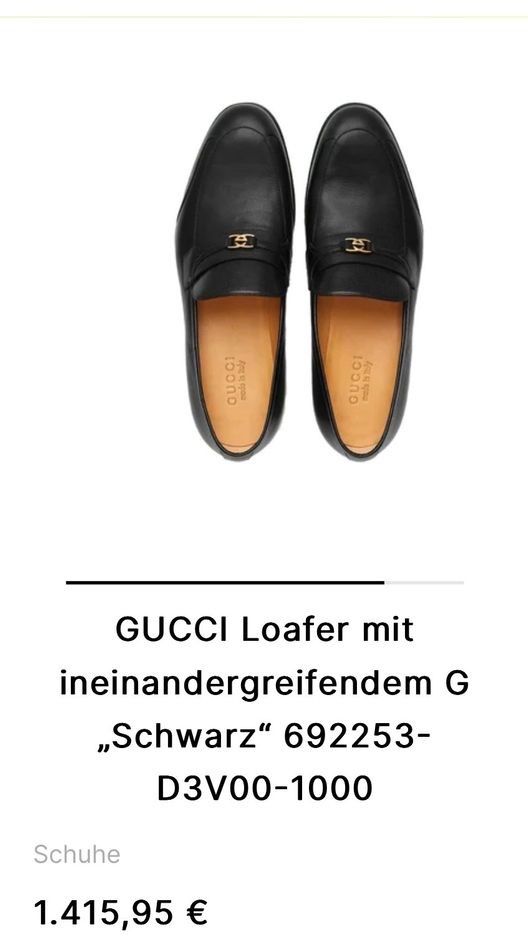 Original Gucci Leder Schuhe. Neupreis 1415€. Größe 12. in Velbert