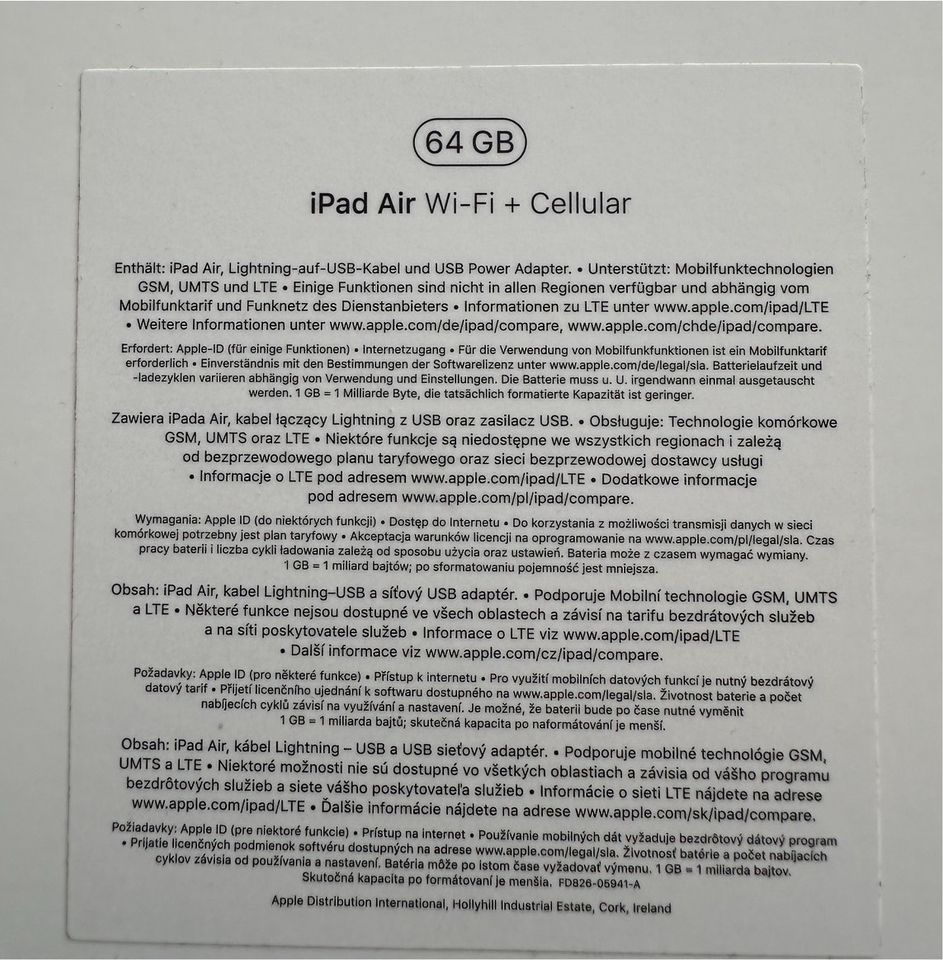 Apple iPad Air 3. Gen 64GB Cellular 4G ❗️TOP❗️ in Ulm