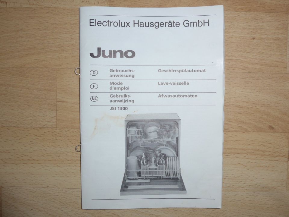 Juno Geschirrspüler JSI 1300 Bedienungsanleitung in Bayern - Lauf a.d.  Pegnitz | Spülmaschine gebraucht kaufen | eBay Kleinanzeigen ist jetzt  Kleinanzeigen