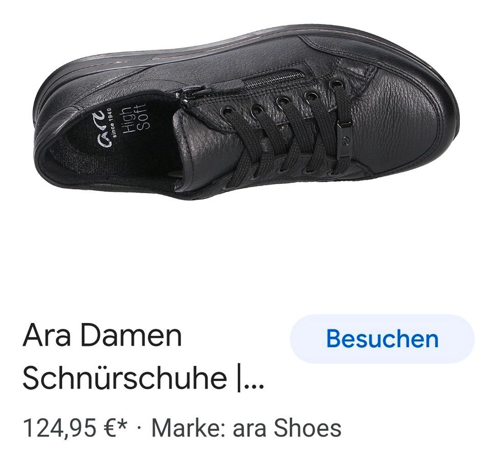 ❤️ARA  Schuhe gr 7 / 40 schwarz in Geiselbach