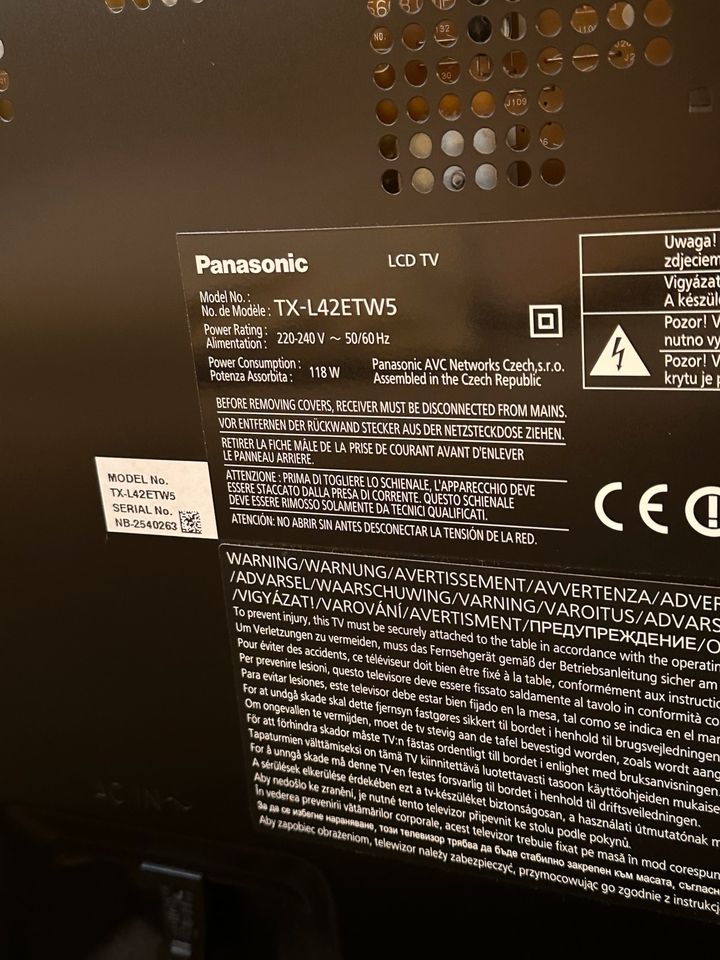 Panasonic TX-L42ETW5 in Mainz