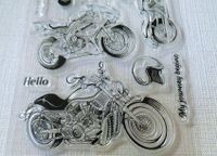 Clear Stamps Stempel Motorräder Motorrad Männer Biker Bike DIY Rheinland-Pfalz - Sankt Julian Vorschau