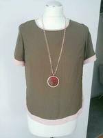 Bluse von Atmosphere Primark Gr. S 36 khaki rosè wie neu Hessen - Groß-Umstadt Vorschau