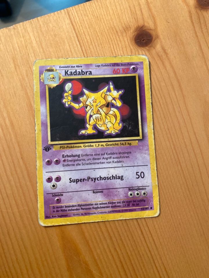 Pokémon 1. Edition Kadabra deutsch in Bad Griesbach im Rottal