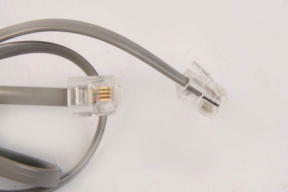 Telefonkabel grau TAE F Stecker RJ11 Stecker universal 1,8m in Neumarkt i.d.OPf.