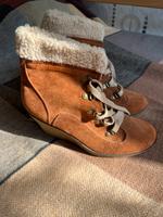 Herbstschuhe in braun mit Keilabsatz gr. 38 Nordrhein-Westfalen - Düren Vorschau