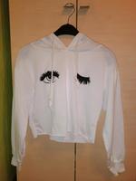 Weißer cropped Hoodie Größe S (36) Brandenburg - Chorin Vorschau