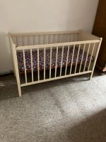 Kinderbett Mid Century DDR weiß Babybett Sachsen - Pegau Vorschau