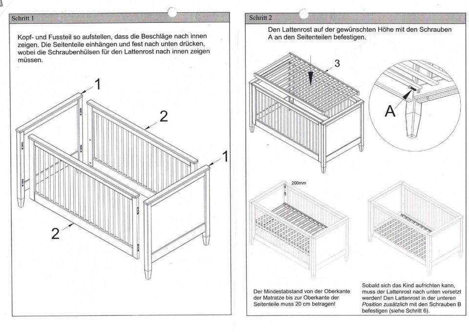 ❗️2 x Betten❗️isle of dog Kinderbett Babybett 70x140cm weiß in Düsseldorf