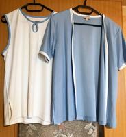 Damen Kurzarm Twin Set 2 Teiler hellblau/weiß Gr. 40/42, nur Nürnberg (Mittelfr) - Röthenbach b Schweinau Vorschau
