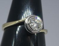 585 Gold Solitär Ring mit 0,51ct Brillant SI/TW Bremen - Neustadt Vorschau