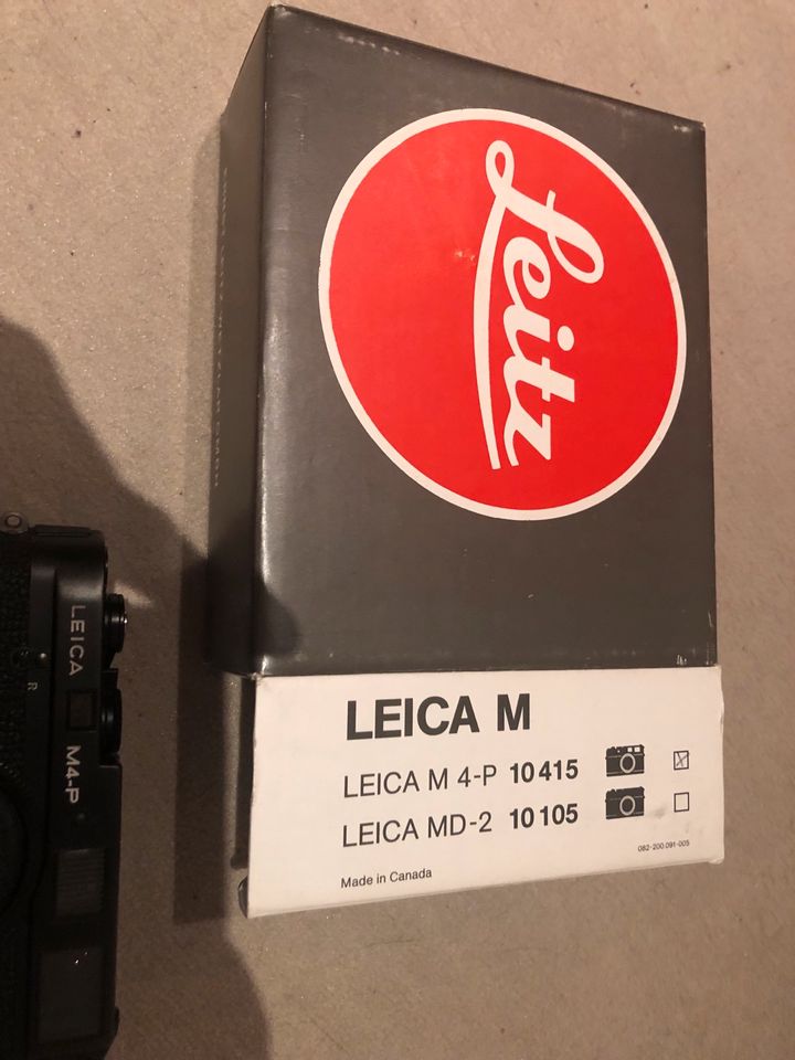 Leica M4-P schwarz 1986 Last batch bzw letzte Serie M4 P in München