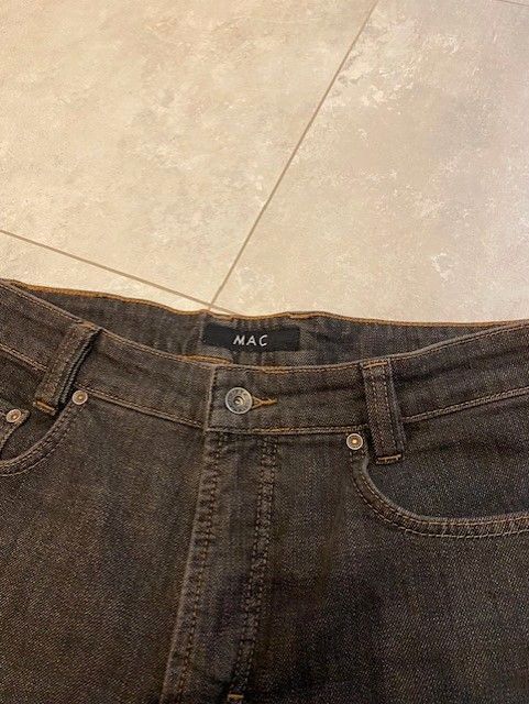 MAC Herren Hose Gr. 33/32 Brad Jeans dunkelgrau in Gütersloh