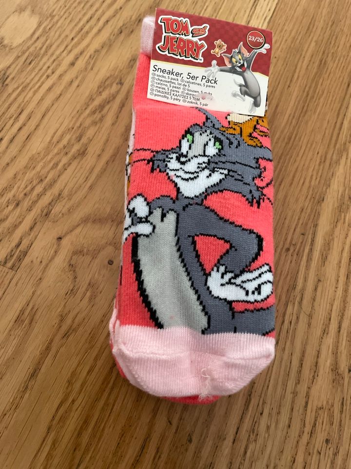 Sneaker Socken Gr. 23/26 rosa Tom & Jerry neu in Gaggenau