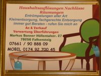 HAUSHALTSAUFLÖSUNGEN ENTRÜMPELUNG NACHLASS-ANKAUF Baden-Württemberg - Buchenbach Vorschau