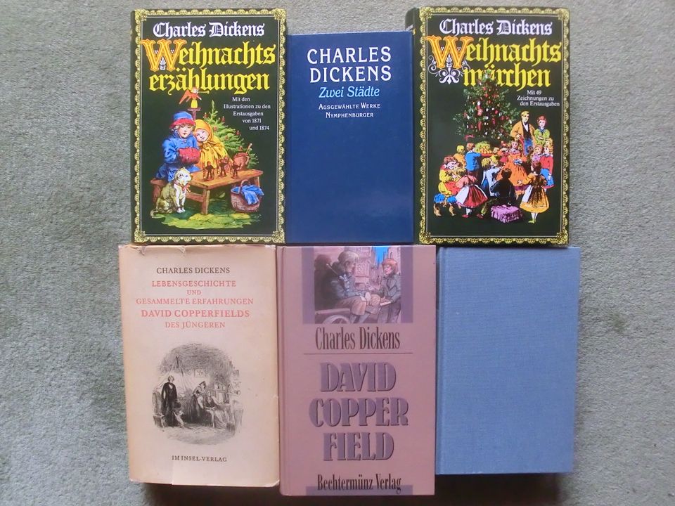 Charles Dickens, 5 Bücher, ab 0,80 € pro Buch / Schuber in Neuss