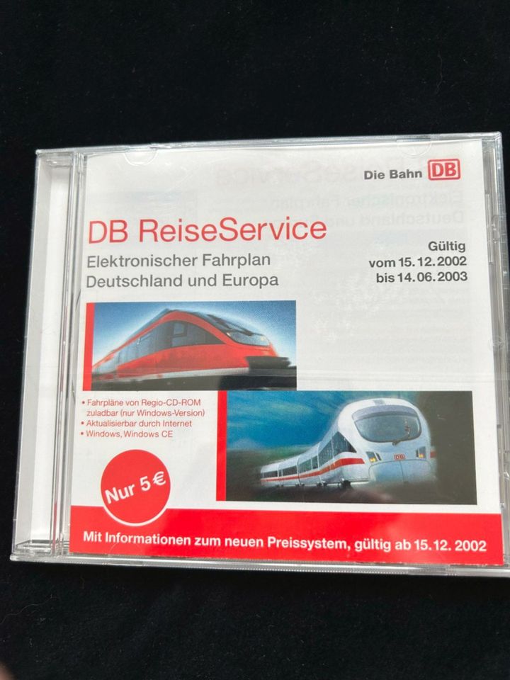 DB Reisservice elektr. Fahrplan CD 2002/2003 - neu, versiegelt in München