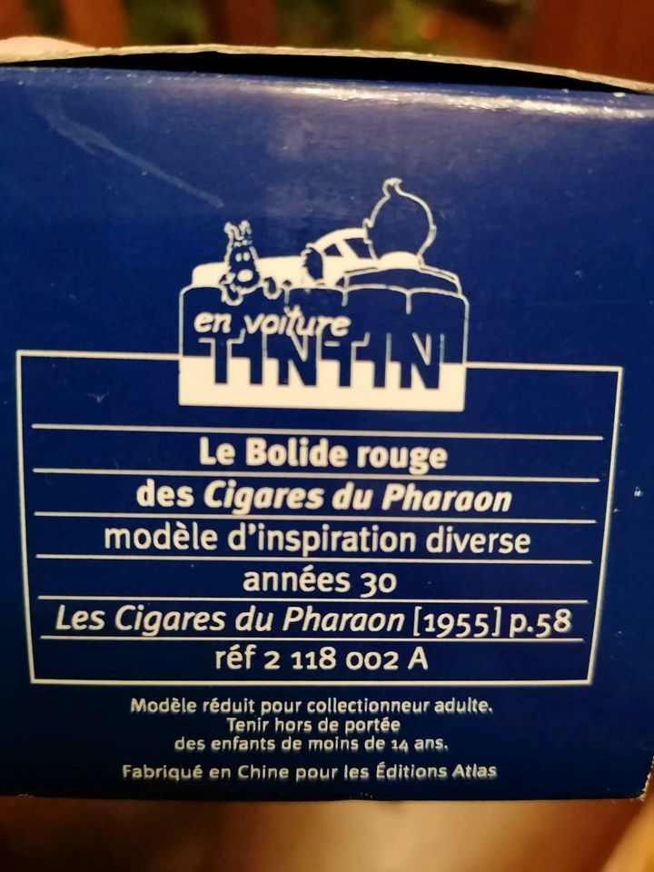 Tintin, Der rote Rennwagen aus Die Zigaren des Pharao in Rammenau