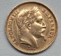 20 Gold Francs Napoleon III 1863 Hessen - Liederbach Vorschau