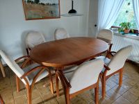 Ausziehbarer Esstisch mit 6 Stühlen Niedersachsen - Hambühren Vorschau