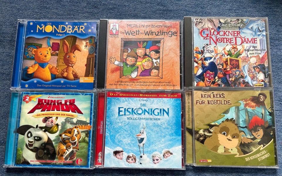Kinder CD‘s Kinderlieder, Eiskönigin, Grüffelo, Feuerwehrmann Sam in Stolberg (Rhld)