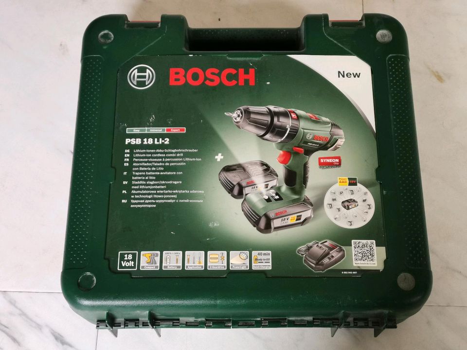 Gerätekoffer Bosch für Akkuschrauber 18V PSB 18 LI-2 in Eckelsheim