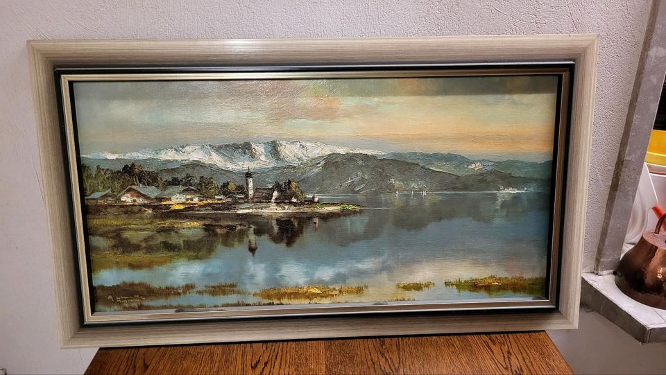 "Wasserburg am Bodensee" Bild von Arno Lemke- Faksimile in Köngen