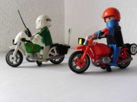 Playmobil Rennfahrer/Motorrad + Polizist/ Motorrad Raritäten 1982 Hessen - Reinheim Vorschau