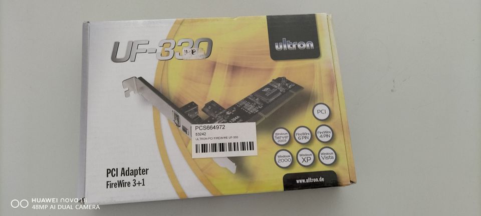 ULTRON UF-330 PCI Adapter FireWire 3+1 in Furth im Wald