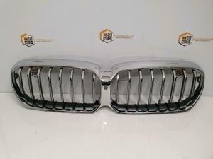 TOPTHAN Kühlergrill Passend für BMW X1 F48 F49 2016 2017 2018 2019 Schwarz  Glanz Kühler Front Doppel Rippen Grill Kühlergrill : : Auto &  Motorrad