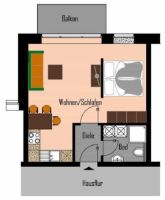 NEUBAU: 1 Zimmer Wohnung mit Einbauküche und Balkon Niedersachsen - Oldenburg Vorschau