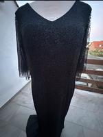 Schwarzes Abendkleid mit Glitzer & Rückendeko – Größe 40/42 Niedersachsen - Wolfsburg Vorschau