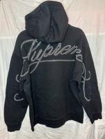 SUPREME Rhinestone Script Hooded Sweater Black EU L Sachsen - Pesterwitz Vorschau
