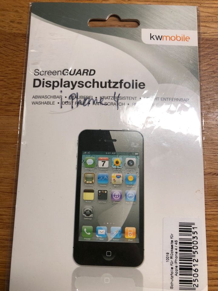 Schutzfolien IPhone 4 Zubehör in Hessen - Idstein | Apple iPhone gebraucht  kaufen | eBay Kleinanzeigen ist jetzt Kleinanzeigen