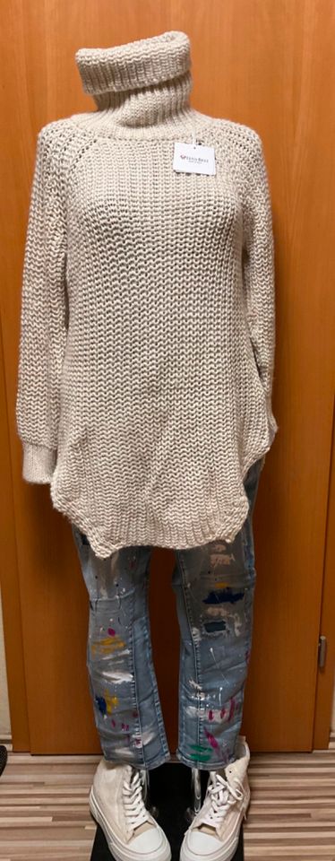 Neuer kuscheliger Longpullover onesize gr.38-42 wollgemisch in Neustrelitz