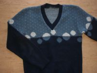 ♥ weicher kuschliger Pullover Shirt ♥ 36 38 S M dunkelblau weiß Brandenburg - Lübben Vorschau