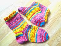 Handgestrickte Socken Größe 39 aus 8 fach Aktiv Sockenwolle Dresden - Räcknitz/Zschertnitz Vorschau