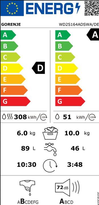 Gorenje  Waschtrockner 10 / 6 kg - 1400 U Neu ab 499,- € !!! in Langenau