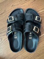 BIRKENSTOCK Sandale St Barth Exclusice Leder Schwarz Gr.41 schmal Bayern - Schwabach Vorschau