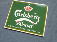 Emailleschild Carlsberg Pilsner Werbeschild Bier Emaille original Niedersachsen - Buchholz in der Nordheide Vorschau