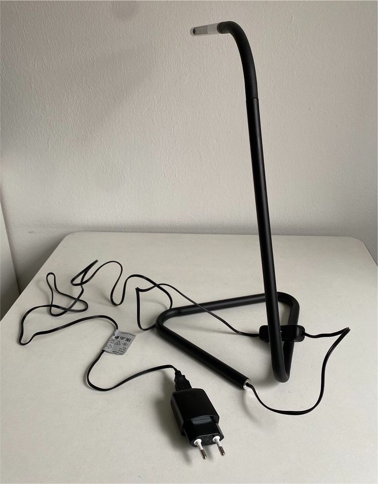 IKEA Lampe 22217 Tischleuchte schwarz silber Stablicht in Eckernförde