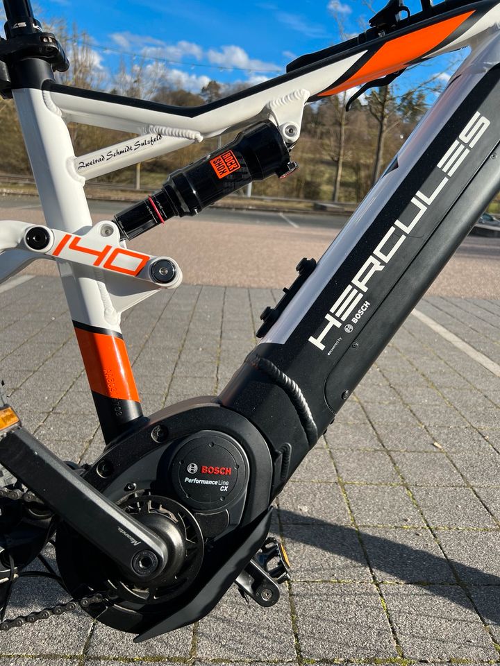 Hercules Bosch Perf. CX 500 Wh Fully E MTB Bike Pedelec Shimano in Weissach