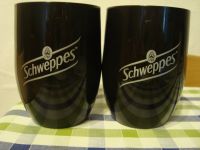 Schweppes Becher Original aus Kunststoff schwarz mit Druck silber Baden-Württemberg - Neuenstadt Vorschau