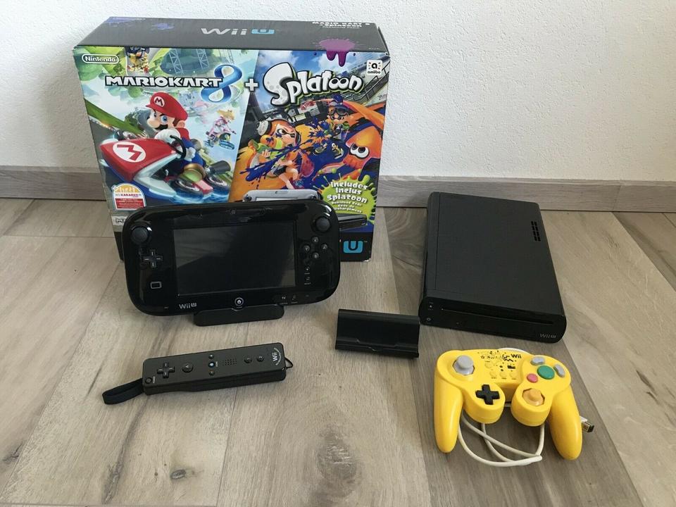 Nintendo Wii U, 5 Spiele, Zubehör, tanzen und singen »Karaoke« in Bad Krozingen