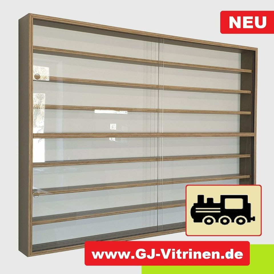 > NEU<  www.GJ-Vitrinen.de   Vitrine für Modelleisenbahn Spur H0 in Hagelstadt