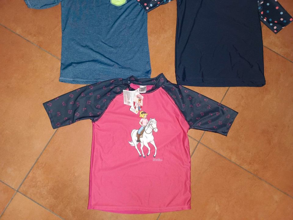 Neu UV badeshirts gr.134/140 junge Mädchen Bibi und Tina in Ebelsbach