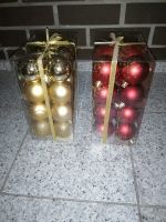 Weihnachtsbaumkugeln in gold und rot 24er Set Niedersachsen - Sehnde Vorschau